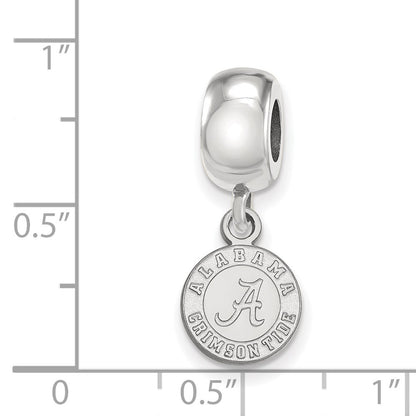 Sterling Silver Rhodium-Plated Logoart U. of Alabama Xs Dangle Bead