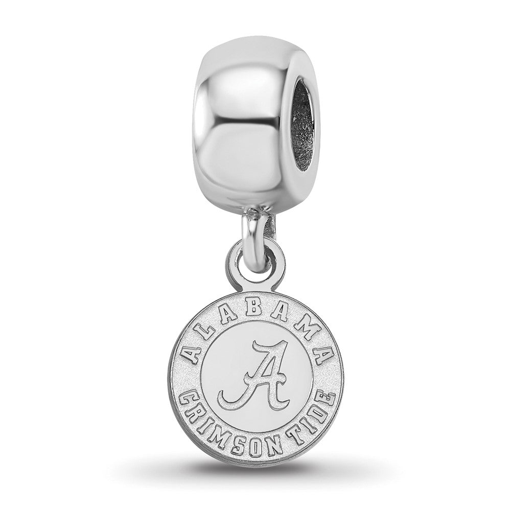 Sterling Silver Rhodium-Plated Logoart U. of Alabama Xs Dangle Bead