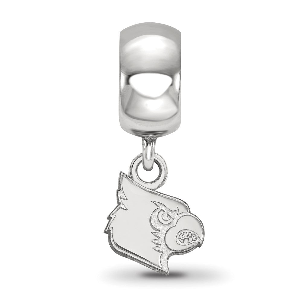 Sterling Silver Rhod-Pltd Logoart University of Louisville Xs Dangle Bead