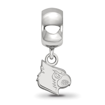 Sterling Silver Rhod-Pltd Logoart University of Louisville Xs Dangle Bead