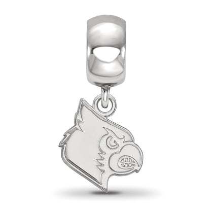 Sterling Silver Rhod-Pltd Logoart U. of Louisville Small Dangle Bead