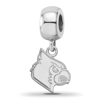 Sterling Silver Rhod-Pltd Logoart U. of Louisville Small Dangle Bead