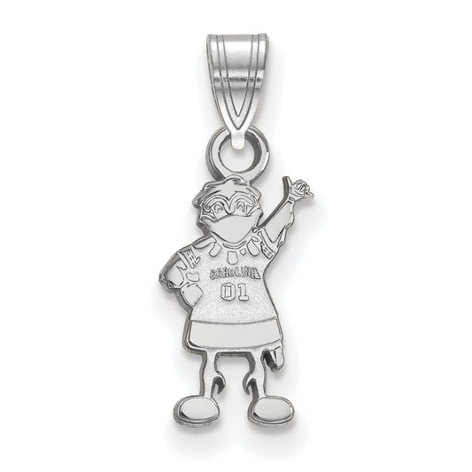 10K White Gold Logoart University Of South Carolina Mascot Small Pendant