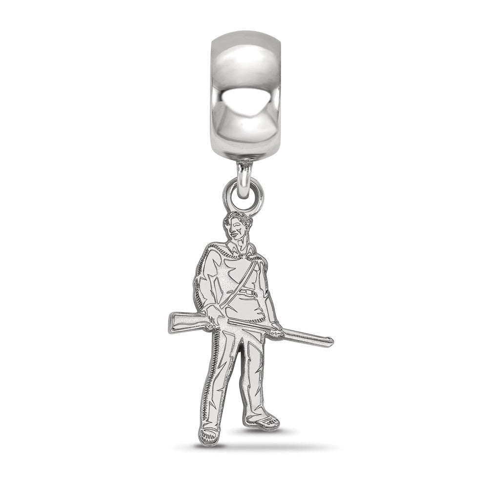 Sterling Silver Rhod-Pltd Logoart West Virginia Univ. Sm Dangle Bead