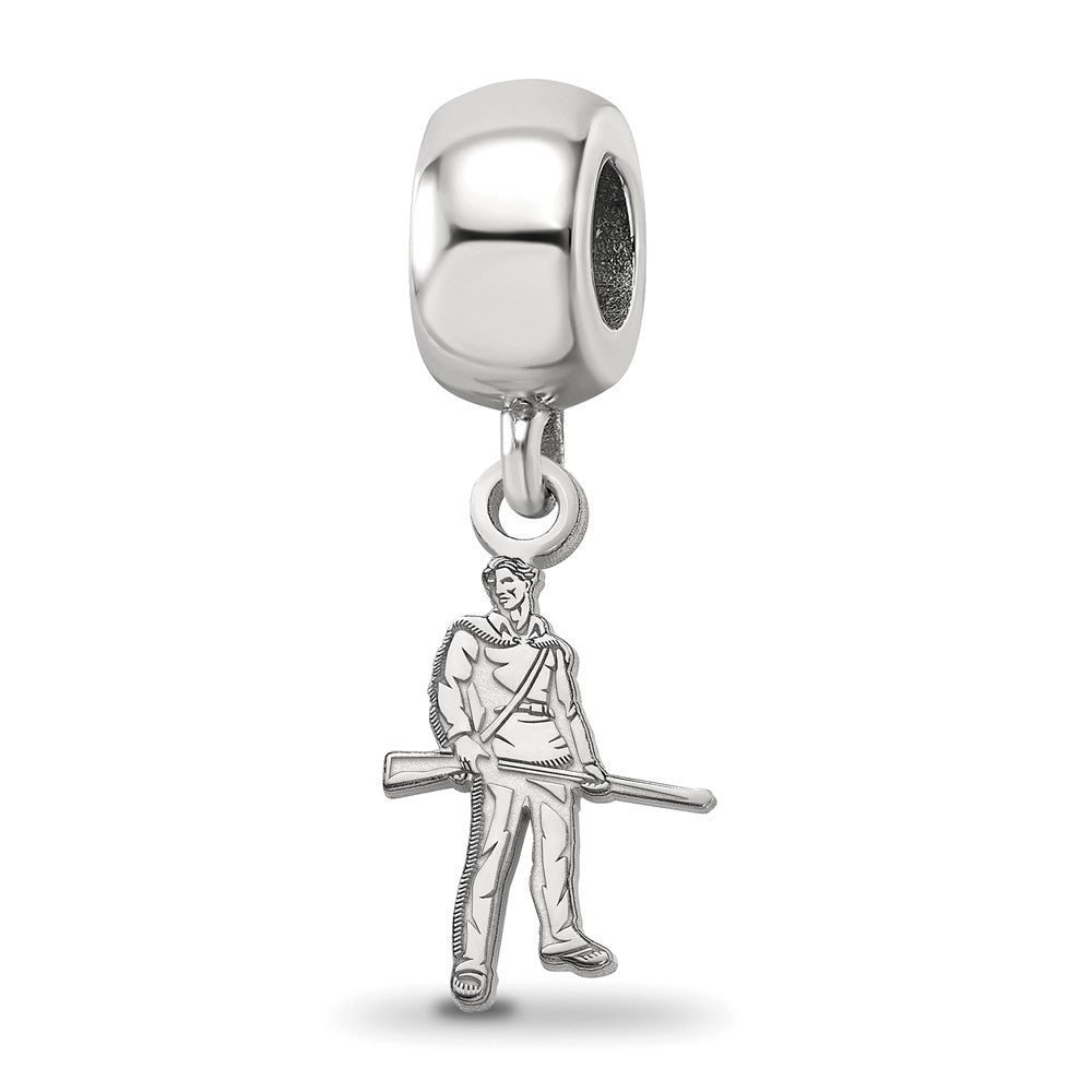 Sterling Silver Rhod-Pltd Logoart West Virginia Univ. Sm Dangle Bead