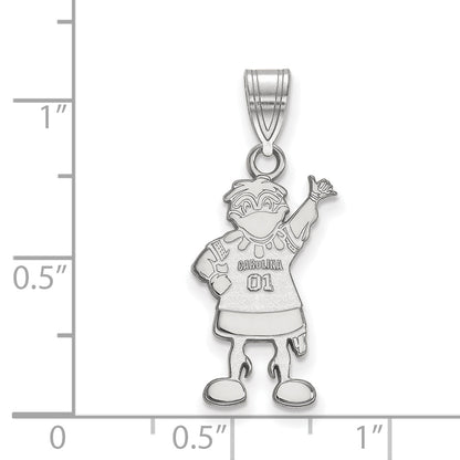 10K White Gold Logoart University Of South Carolina Mascot Large Pendant