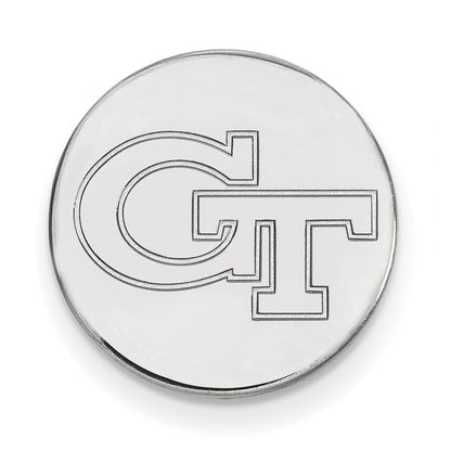 14K White Gold LogoArt Georgia Institute of Technology G-T Lapel Pin