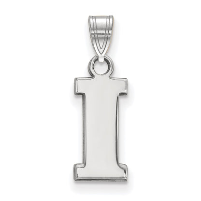 10K White Gold Logoart University Of Iowa Letter I Small Pendant