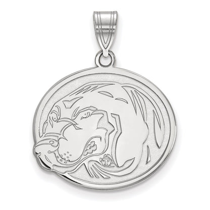 Sterling Silver Rhodium Plated Logoart University Of Tennessee Smokey Large Pendant