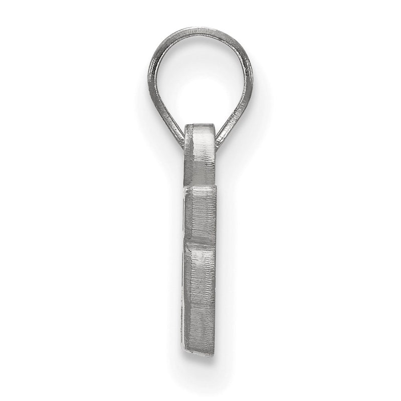 Sterling Silver Rhodium Plated Logoart University Of Tennessee Vols Small Pendant