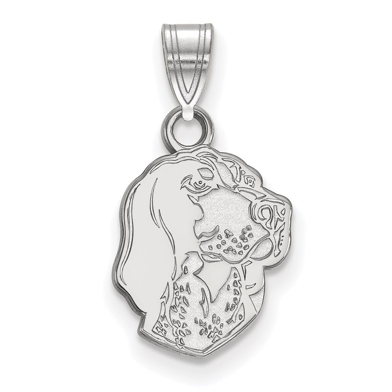 Sterling Silver Rhodium Plated Logoart University Of Tennessee Smokey Small Pendant