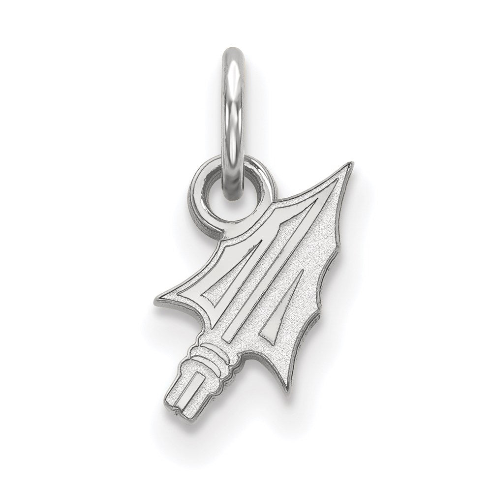 Sterling Silver Rhodium Plated Logoart Florida State University Arrow Extra Small Pendant