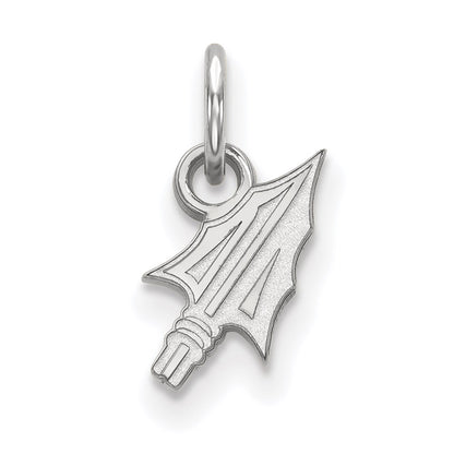 Sterling Silver Rhodium Plated Logoart Florida State University Arrow Extra Small Pendant