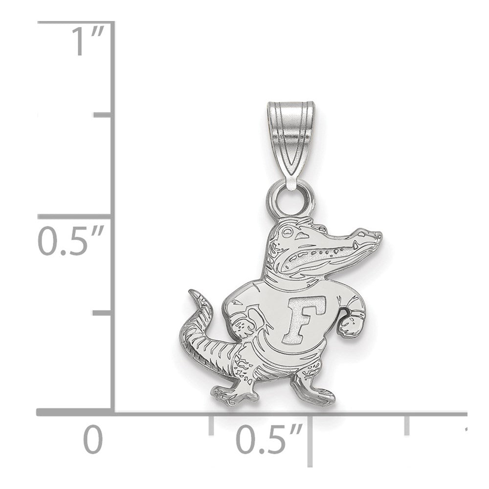 10K White Gold Logoart University Of Florida Gator Small Pendant