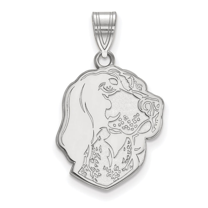 Sterling Silver Rhodium Plated Logoart University Of Tennessee Smokey Large Pendant