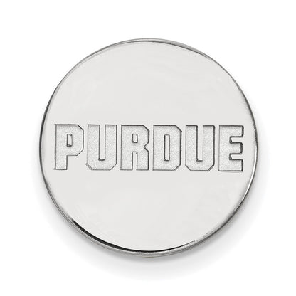 Sterling Silver Rhod-Pltd Logoart Purdue Univ. Lapel Pin