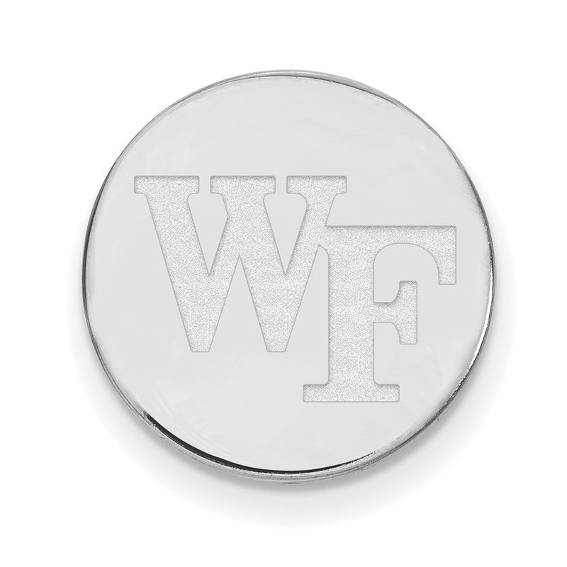 Sterling Silver Rhod-Pltd Logoart Wake Forest University Lapel Pin