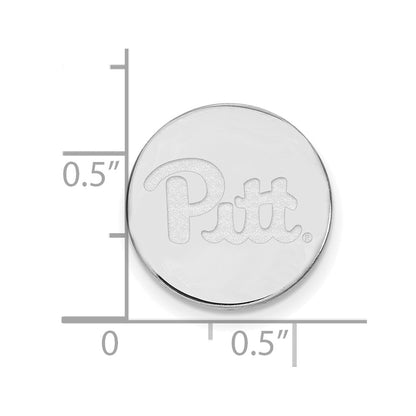 Sterling Silver Rhod-Pltd Logoart University of Pittsburgh Lapel Pin