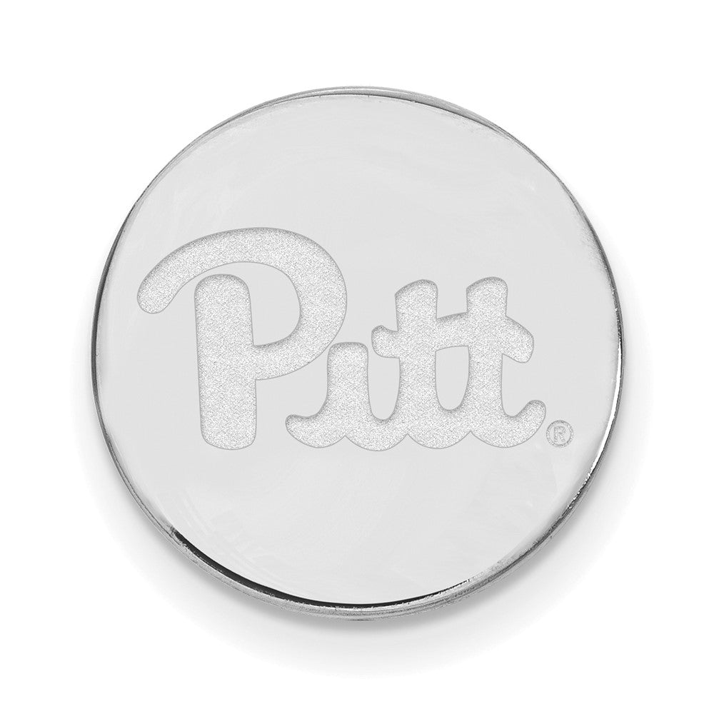 Sterling Silver Rhod-Pltd Logoart University of Pittsburgh Lapel Pin