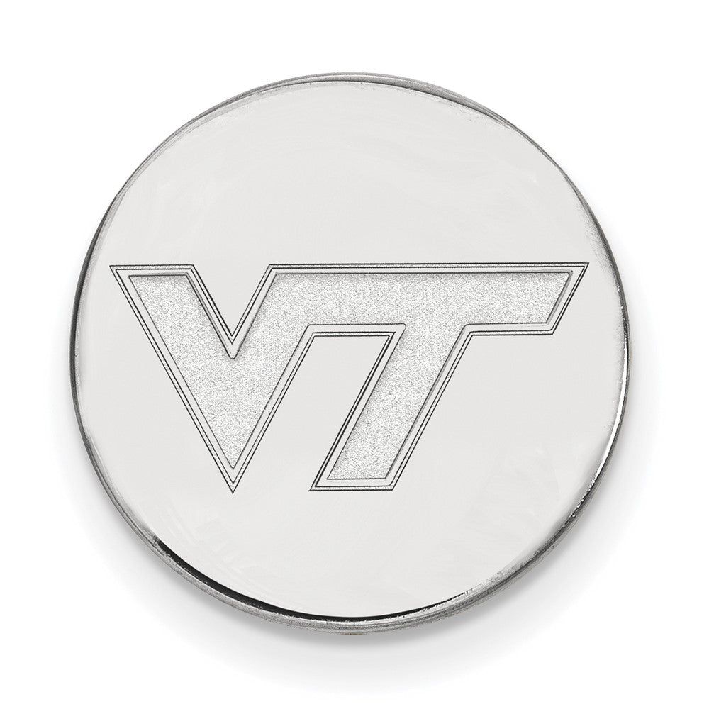 Sterling Silver Rhod-Pltd Logoart Virginia Tech Lapel Pin