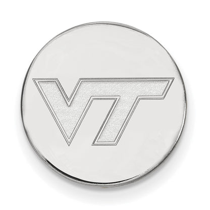 Sterling Silver Rhod-Pltd Logoart Virginia Tech Lapel Pin