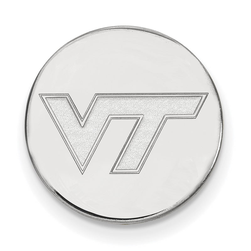 Sterling Silver Rhod-Pltd Logoart Virginia Tech Lapel Pin