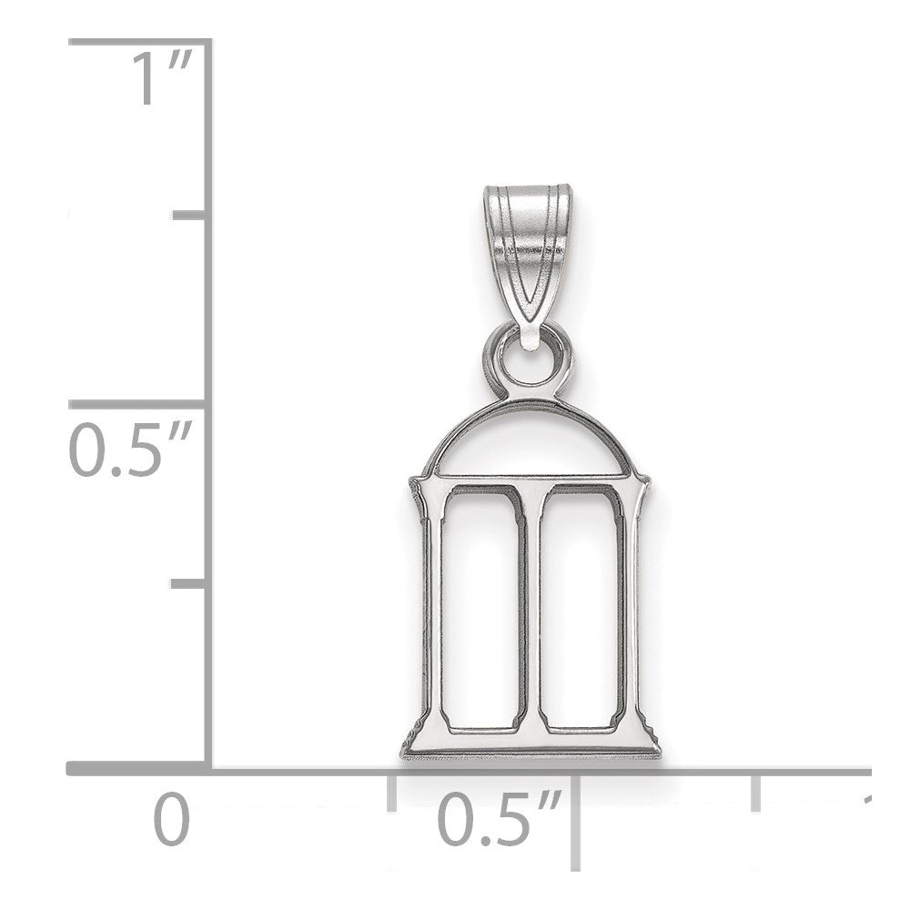 14K White Gold Logoart University Of Georgia Arch Small Pendant
