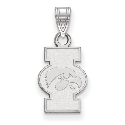 10K White Gold Logoart University Of Iowa Small Pendant