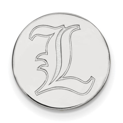 Sterling Silver Rhod-Pltd Logoart University of Louisville Lapel Pin