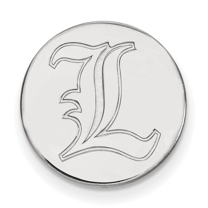 Sterling Silver Rhod-Pltd Logoart University of Louisville Lapel Pin