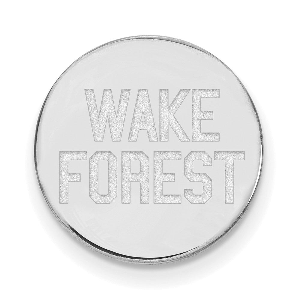 14K White Gold LogoArt Wake Forest University W-F Deacon Lapel Pin