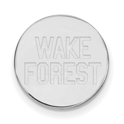 Sterling Silver Rhod-Pltd Logoart Wake Forest University Lapel Pin