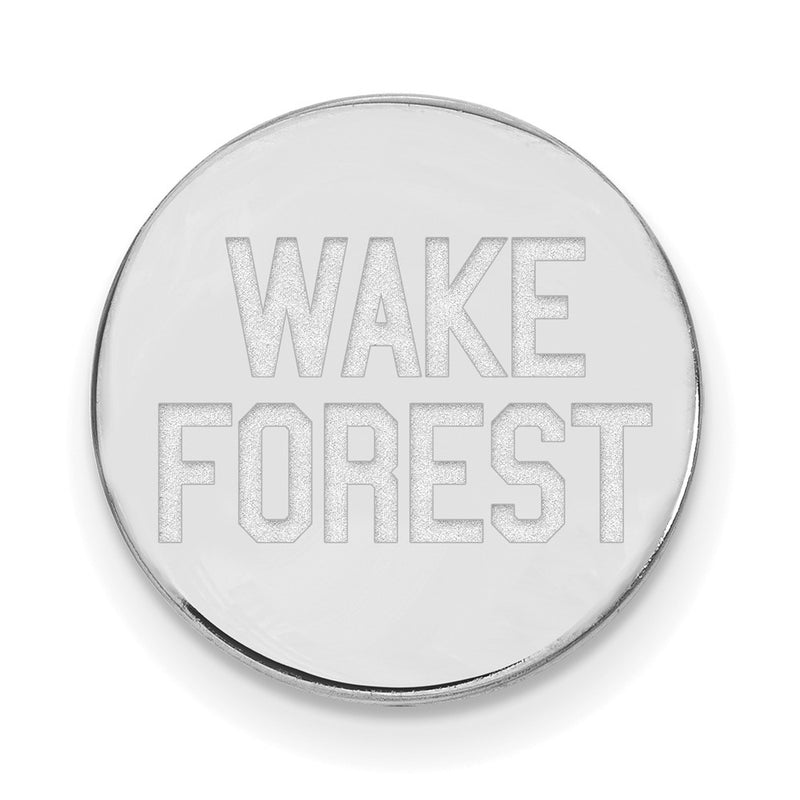Sterling Silver Rhod-Pltd Logoart Wake Forest University Lapel Pin