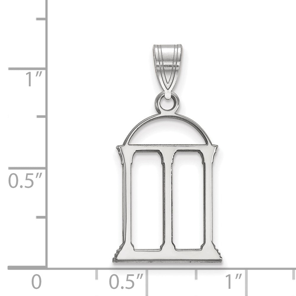 10K White Gold Logoart University Of Georgia Arch Large Pendant