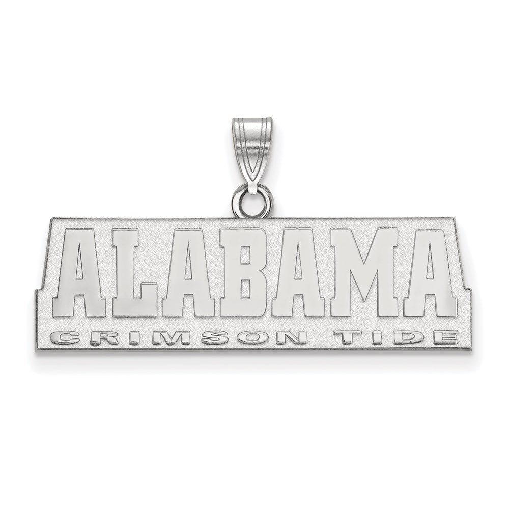 10K White Gold Logoart University Of Alabama Crimson Tide Medium Pendant