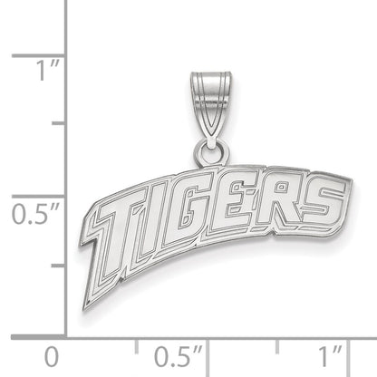 14K White Gold Logoart Louisiana State University Tigers Medium Pendant