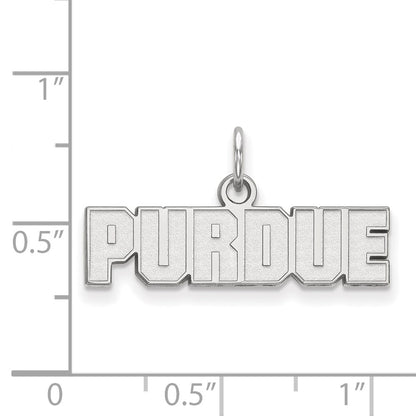 10K White Gold Logoart Purdue University Block Type Extra Small Pendant
