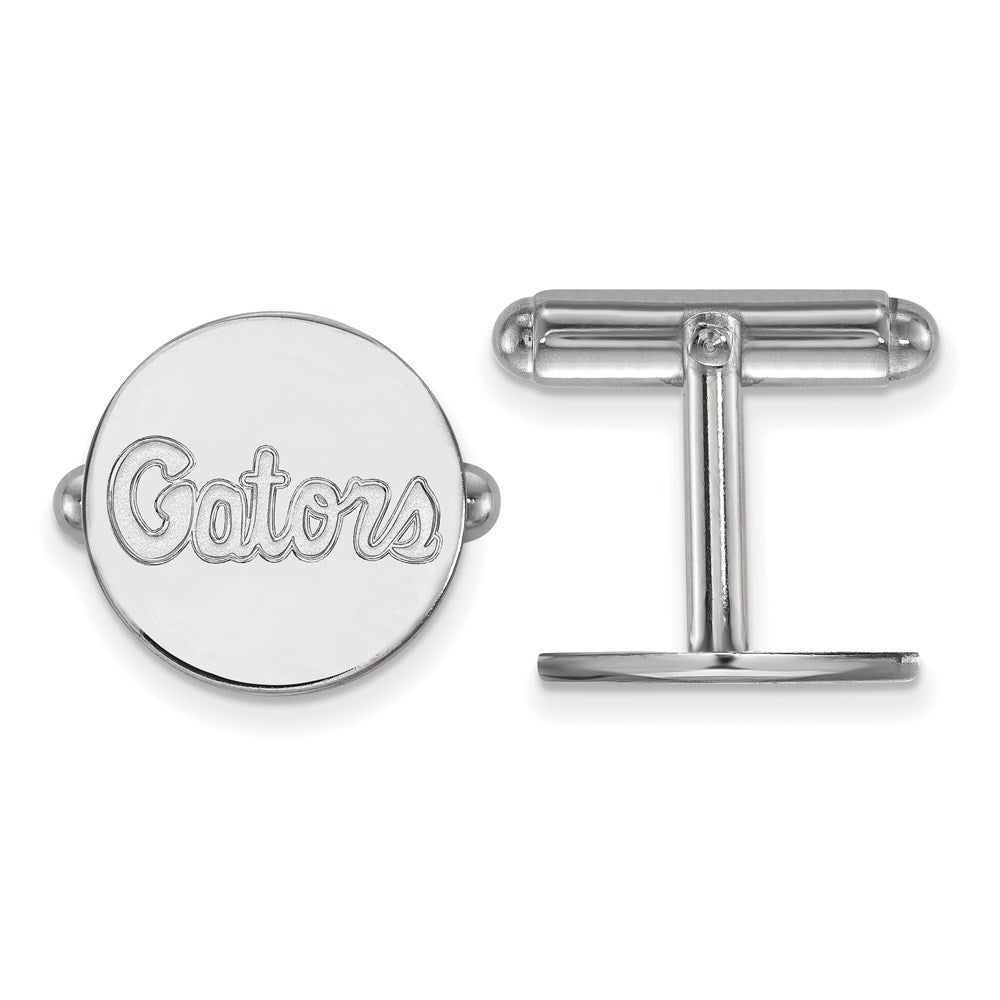 Sterling Silver Rhod-Pltd Logoart University of Florida Gators Cuff Links