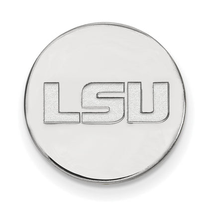 Sterling Silver Rhod-Pltd Logoart Louisiana State University Lapel Pin