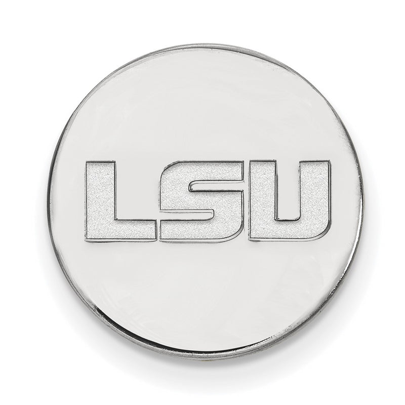 Sterling Silver Rhod-Pltd Logoart Louisiana State University Lapel Pin