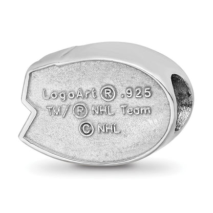 Sterling Silver Rhodium Plated Nhl Logoart Montreal Canadiens Enamel Bead