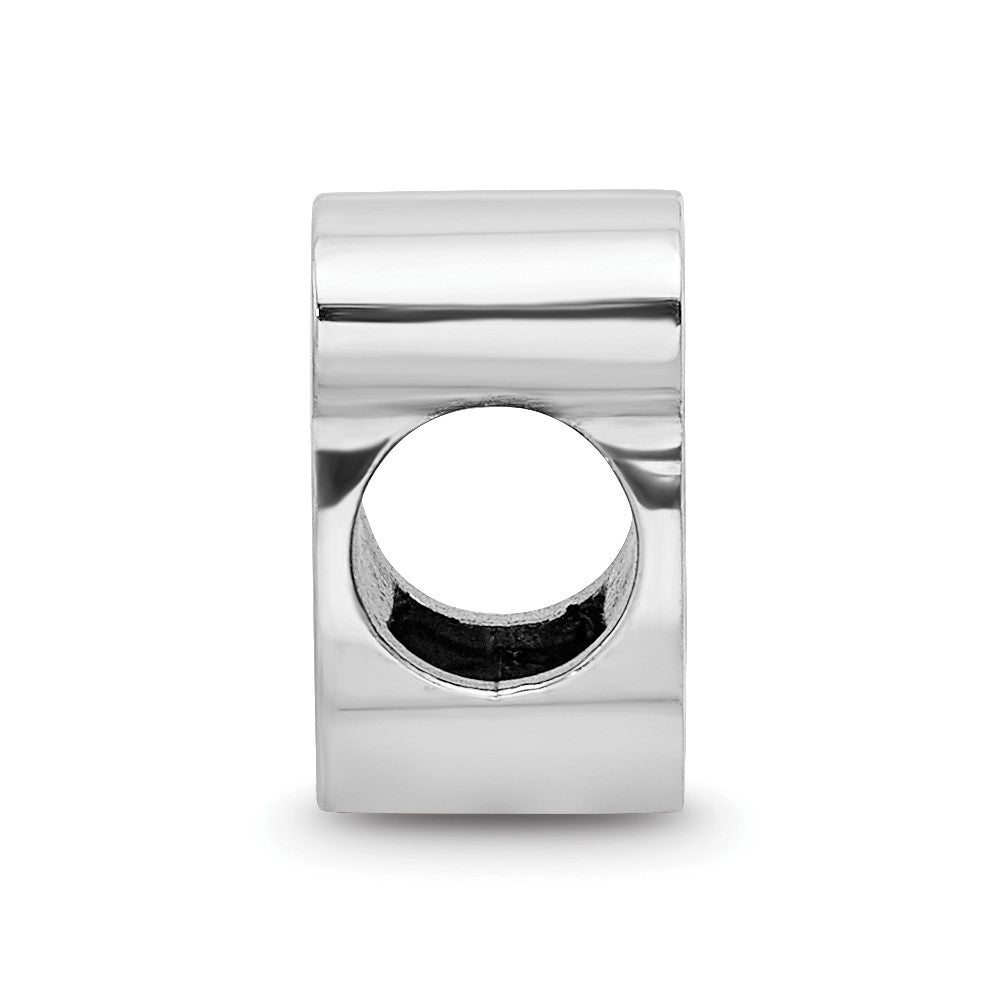 Sterling Silver Nhl Logoart New Jersey Devils Enameled Logo Bead