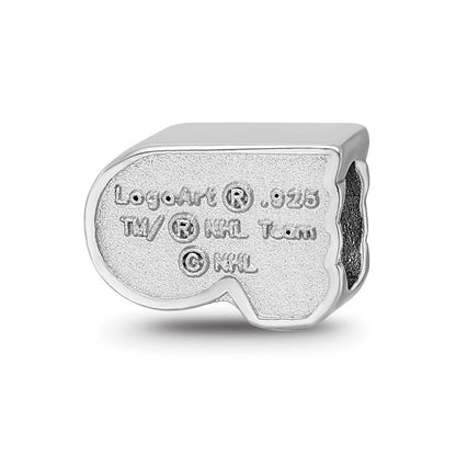 Sterling Silver Nhl Logoart Philadelphia Flyers Enameled Logo Bead