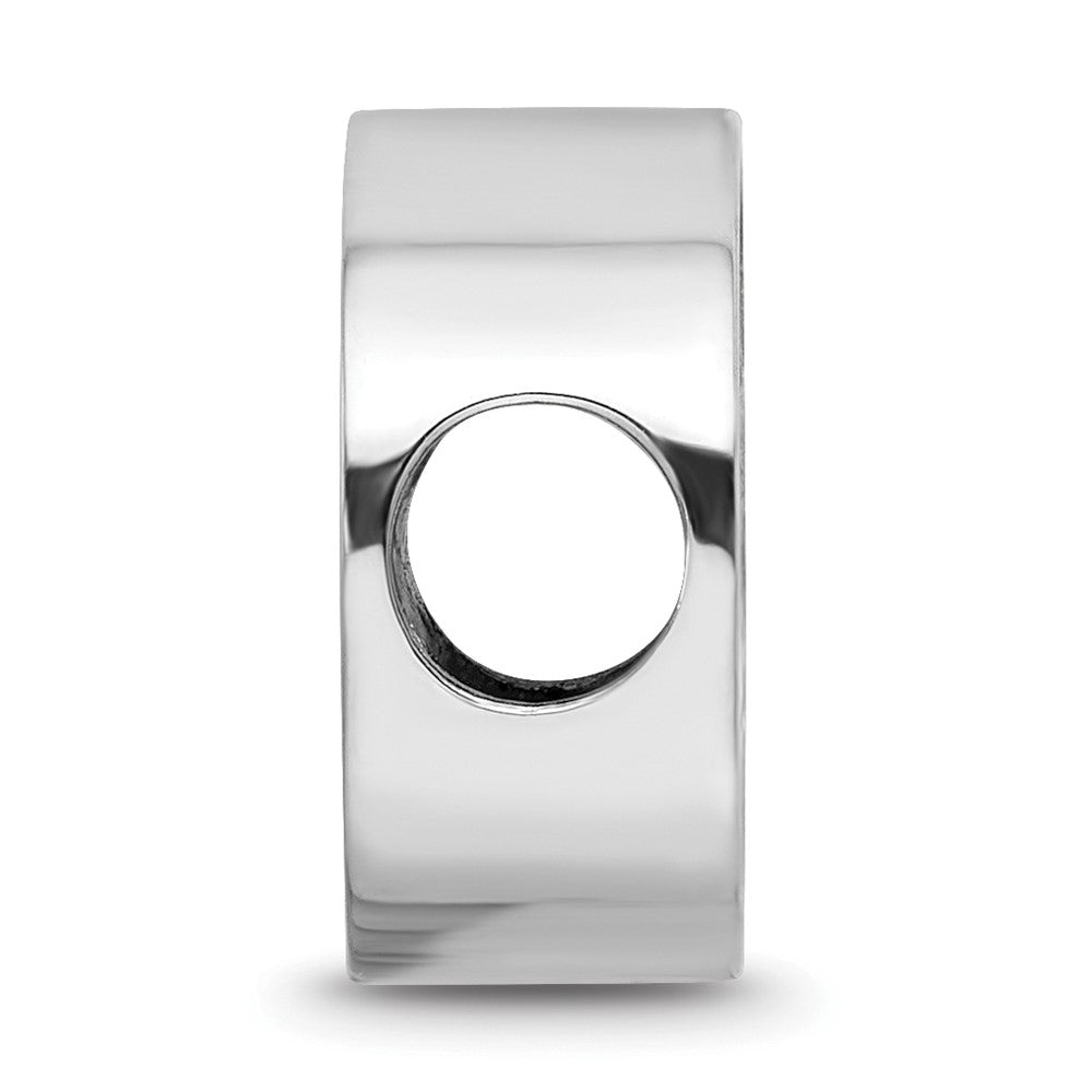 Sterling Silver Nhl Logoart Edmonton Oilers Enameled Logo Bead