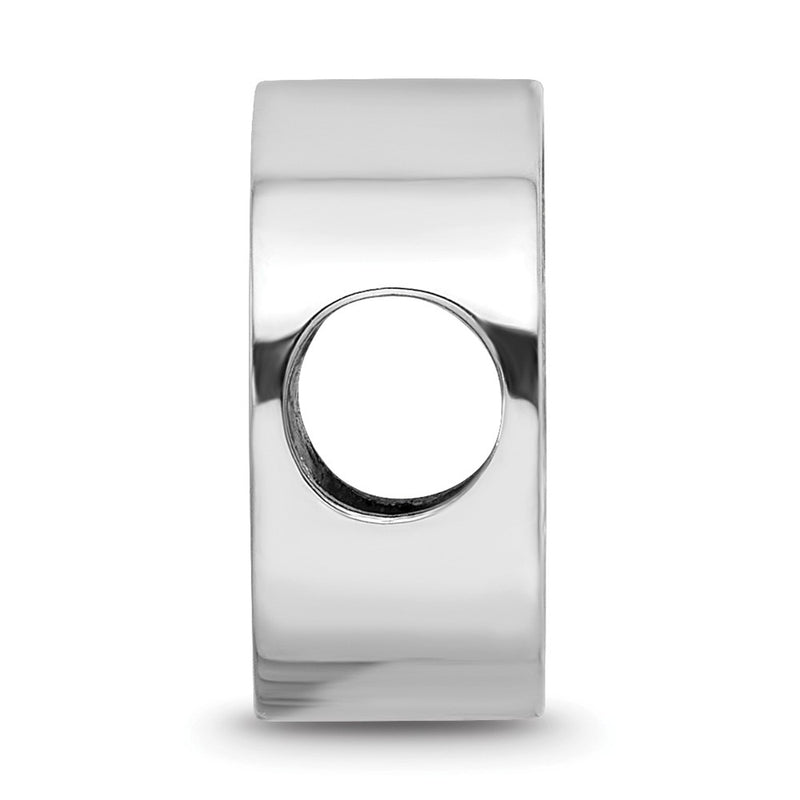 Sterling Silver Nhl Logoart Edmonton Oilers Enameled Logo Bead