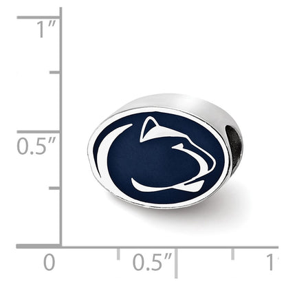 Sterling Silver Penn State University Enameled Bead