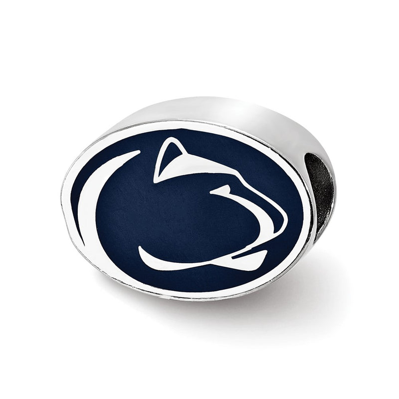 Sterling Silver Penn State University Enameled Bead
