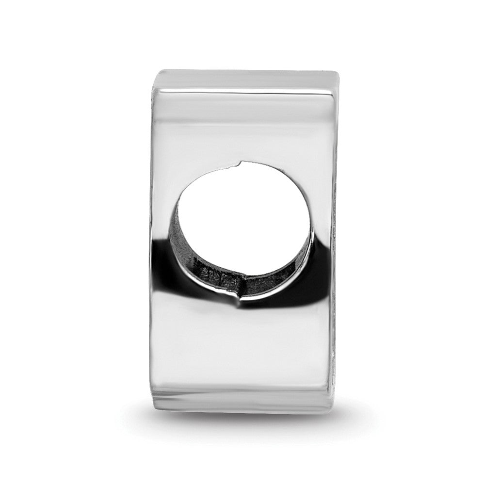 Sterling Silver Nhl Logoart New York Rangers Enameled Logo Bead
