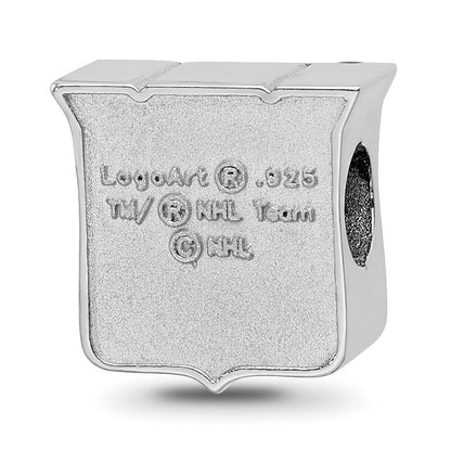 Sterling Silver Nhl Logoart New York Rangers Enameled Logo Bead