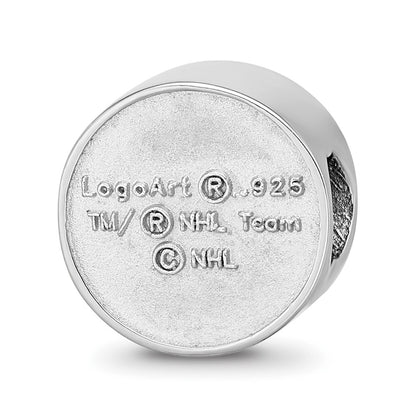 Sterling Silver Nhl Logoart Buffalo Sabres Enameled Bead